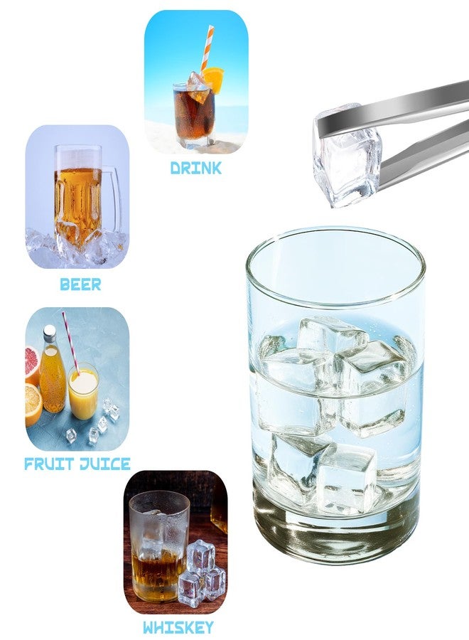 Aifong 100 Pcs Fake Ice Cube 0.7'' Acrylic Ice Cube, Reusable Ice Cubes Vase Fillers for Centerpieces (White) - Image 4